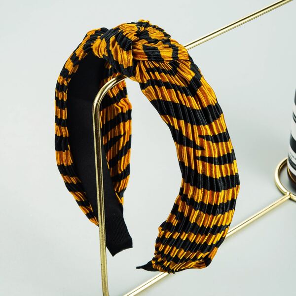 

Two Tone Pleated Headband, Multicolor