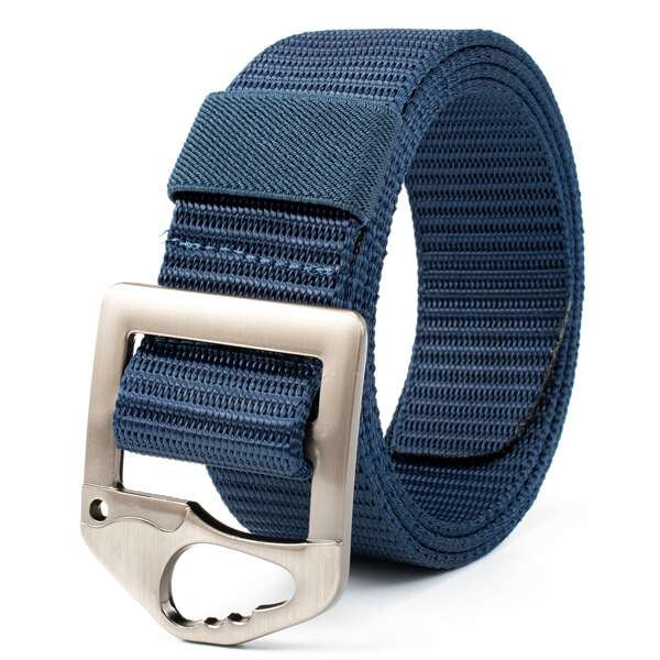 

Men Minimalist Tape Belt, Navy blue