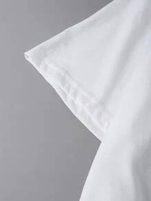 Manfinity Men Cartoon Graphic Tee - White - View 3