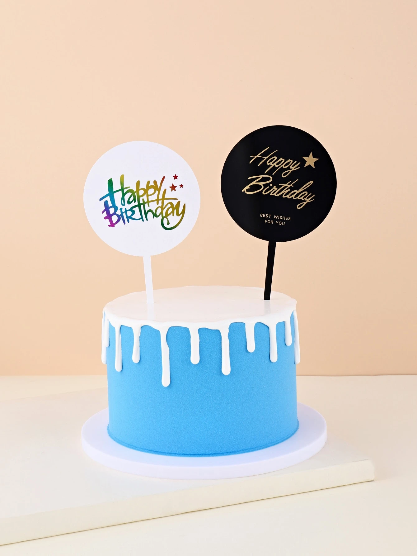 2pcs Birthday Cake Topper Shein Eur