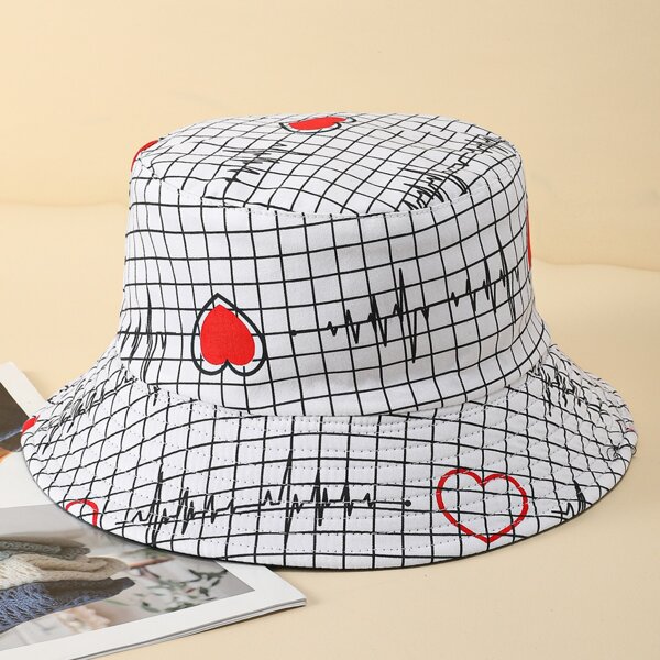 

Plaid Bucket Hat, Multicolor