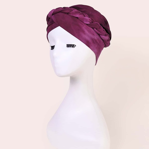 

Solid Turban Hat, Purple