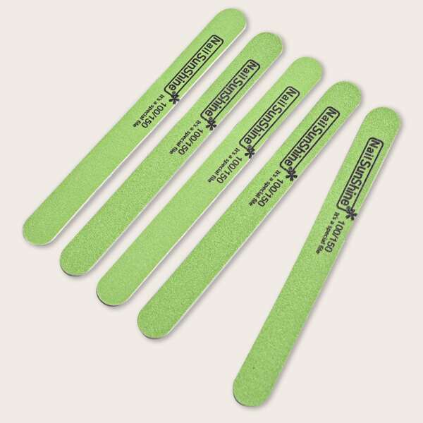 

5pcs Nail File, Green
