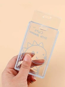 1入組卡通圖案隨機ID卡套 - 彩色 - 查看 3