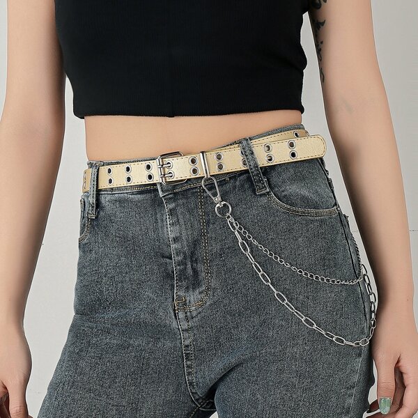 

Chain Decor Belt, Gold