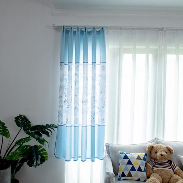 

Leaf Print Single Panel Curtain, Multicolor