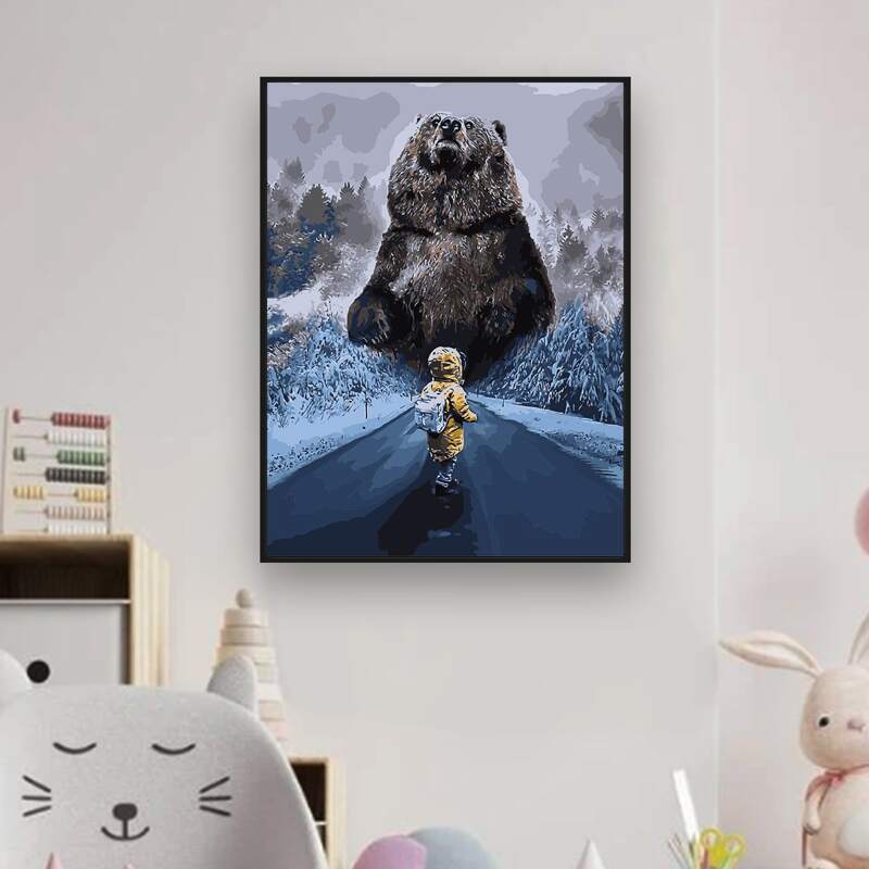 

Bear Pattern DIY Diamond Painting, Multicolor