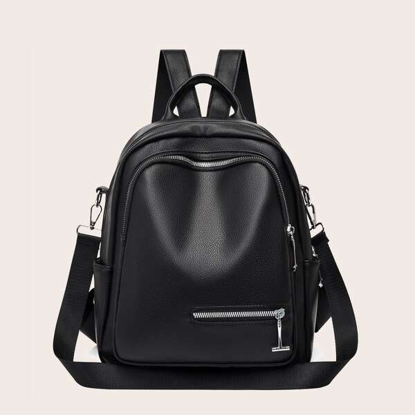 

Men Minimalist Functional Backpack, Black