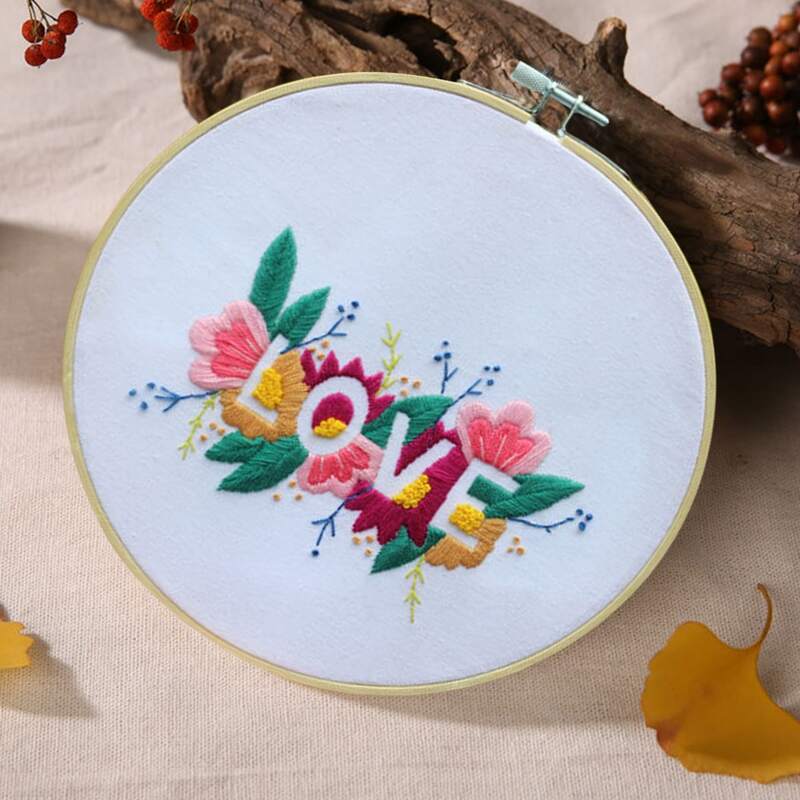 

Floral Graphic DIY Cross Stitch, Multicolor