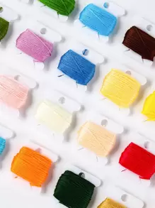 24pcs Random Color Embroidery Thread - Multicolor - View 2