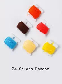 24pcs Random Color Embroidery Thread - Multicolor - View 4