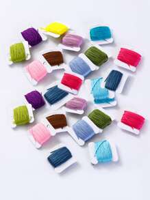 24pcs Random Color Embroidery Thread - Multicolor - View 5