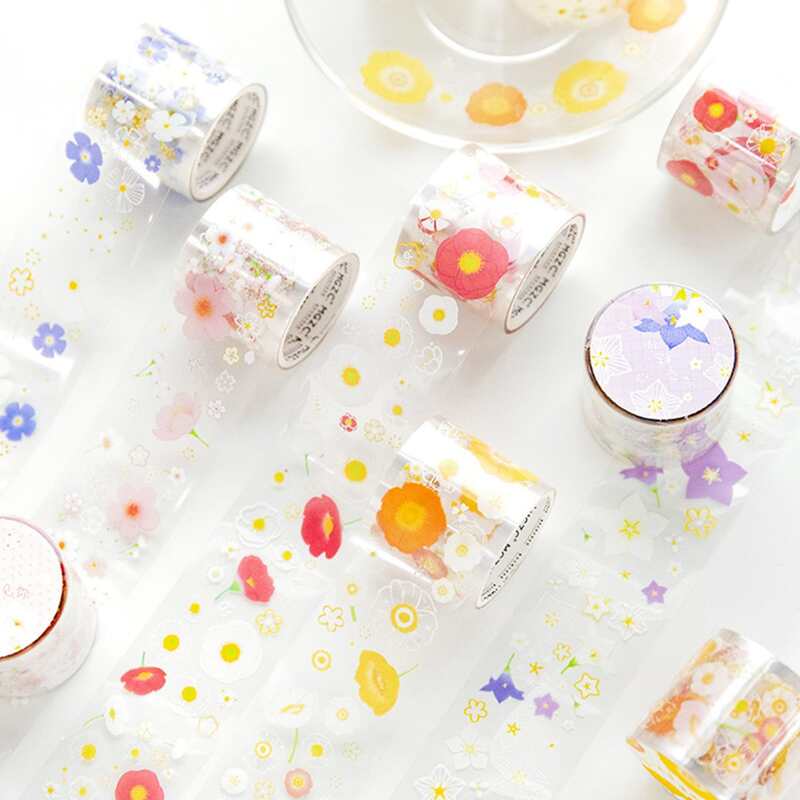 

1roll Random Floral Pattern Tape, Multicolor