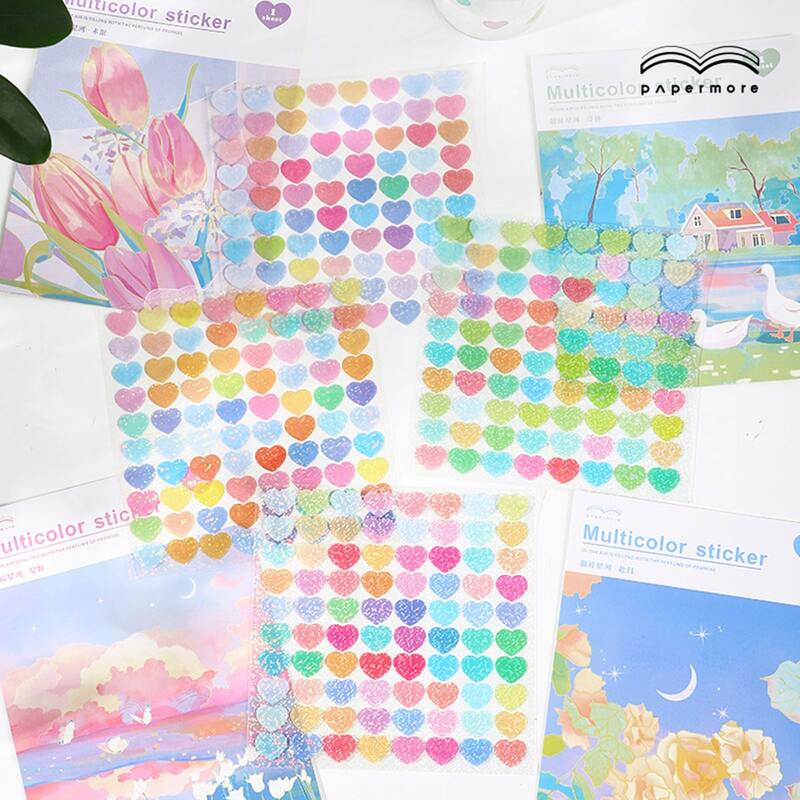 

1pack Heart Pattern Sticker, Multicolor