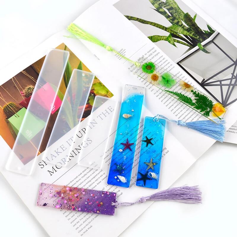 

3pcs Bookmark Design Epoxy Mold, White