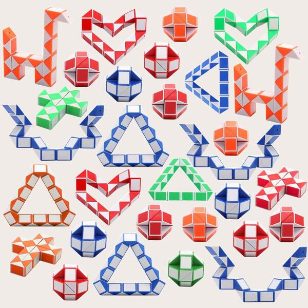 

5pcs Random Magic Snake Cube, Multicolor