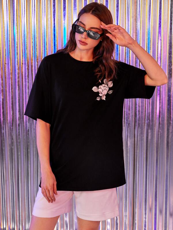 Karol Dias 1 Pieza Camiseta Con Estampado Floral