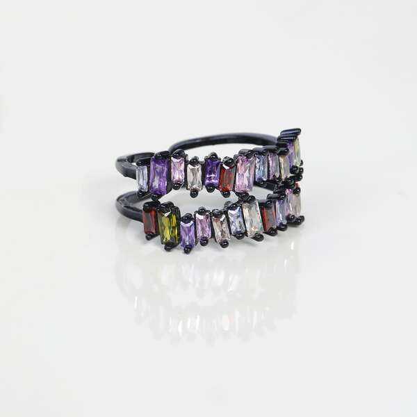 

Zircon Decor Ring, Multicolor