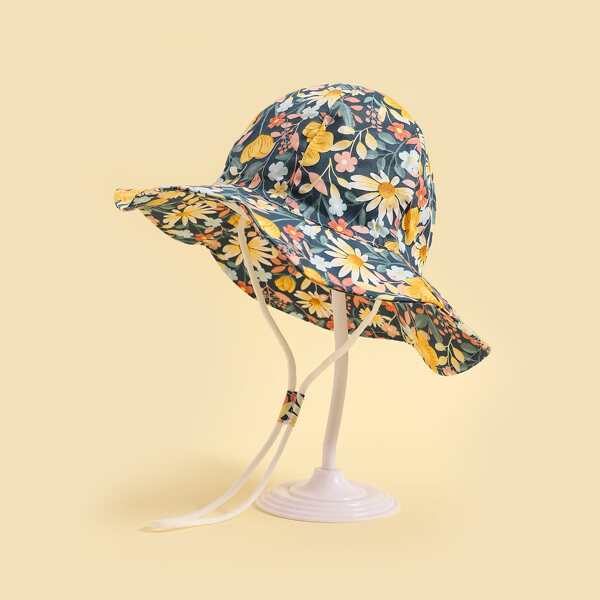 

Toddler Girls Floral Print Hat, Multicolor