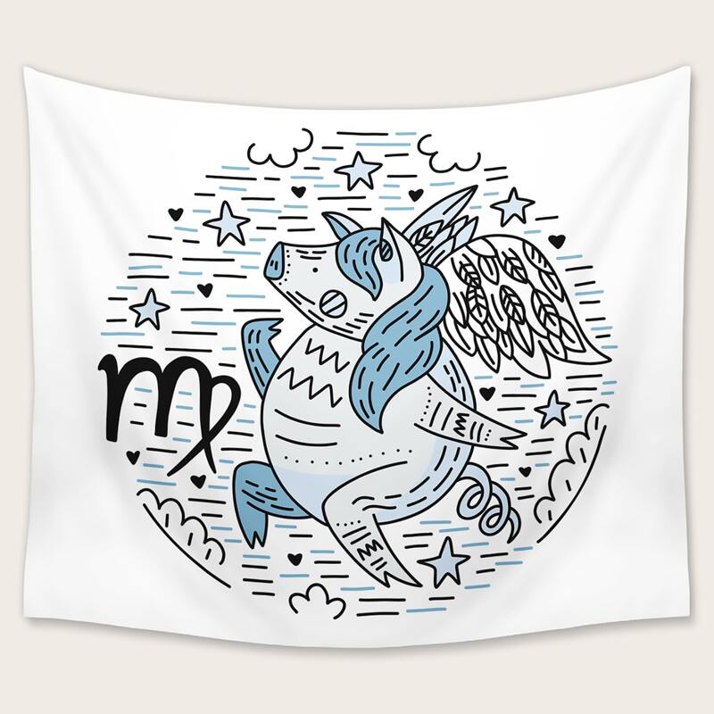 

Cartoon Graphic Tapestry, Multicolor