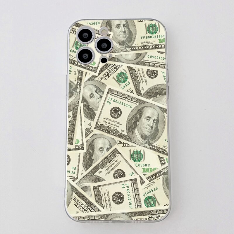 

1pc Dollar Graphic Phone Case, Multicolor