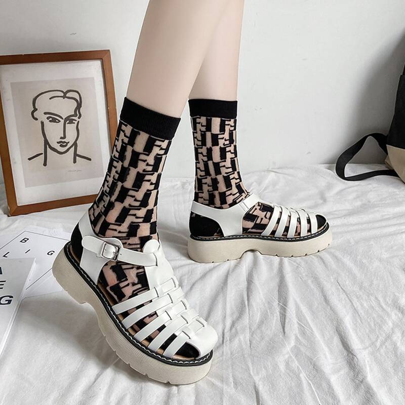 

Gladiator Flatform Sandals, White