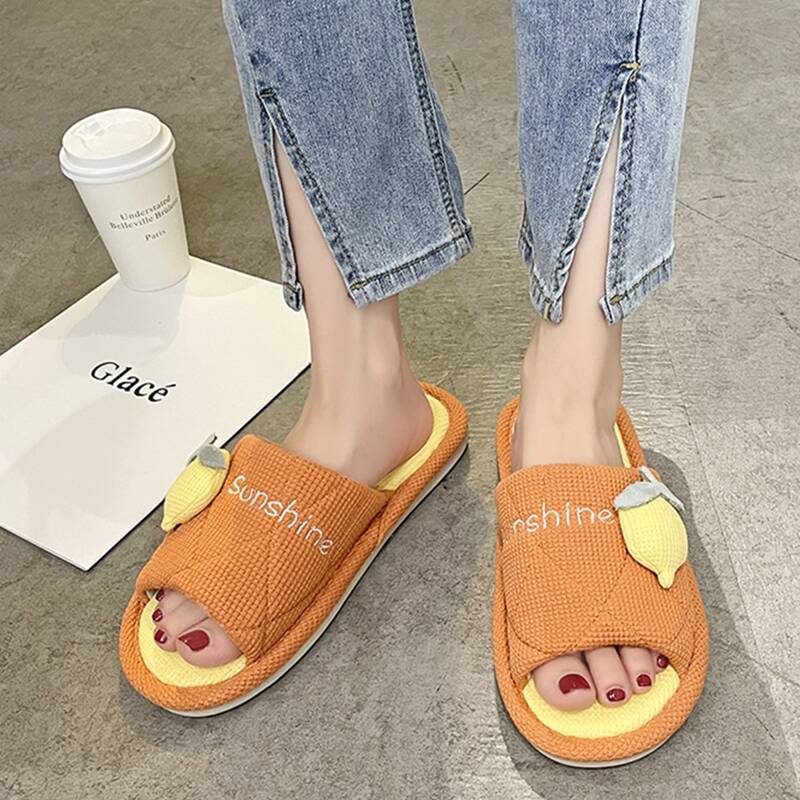 

Lemon Patch Bedroom Slippers, Orange