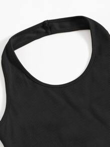 SHEIN EZwear 2 Packs Women Solid Color Halter Top - Multicolor - View 4