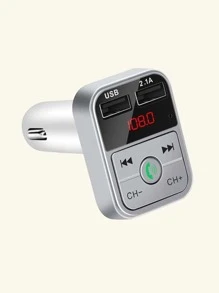 多功能發射器MP3播放機車載充電器 - 銀色 - 查看 1