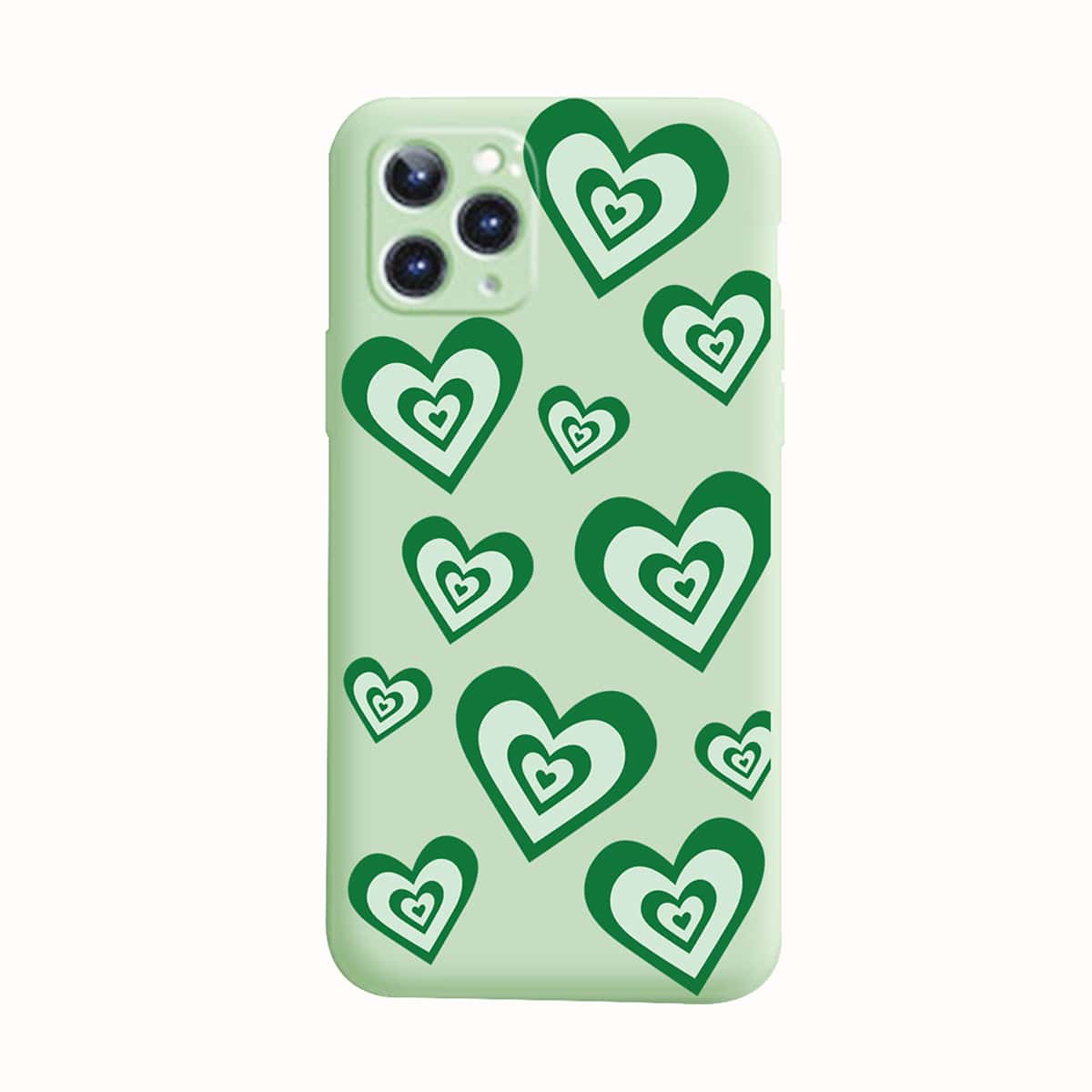 

1pc Heart Graphic Phone Case, Multicolor