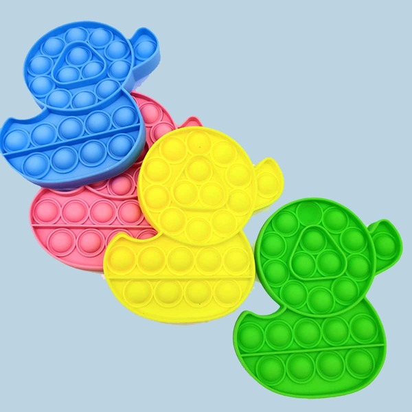 

1шт Случайная игрушка-пузырь в форме утки, Многоцветный