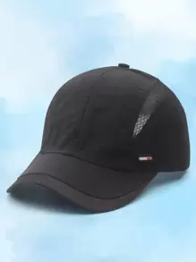 1pc Thin Section Sunshade Quick-drying Baseball Cap Mesh Cap Male Summer Breathable Outdoor Fishing Sun Hat Summer Cap - Black - View 1