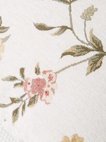 1pc Jacquard Flower Cushion Cover Without Filler - Multicolor - View 6