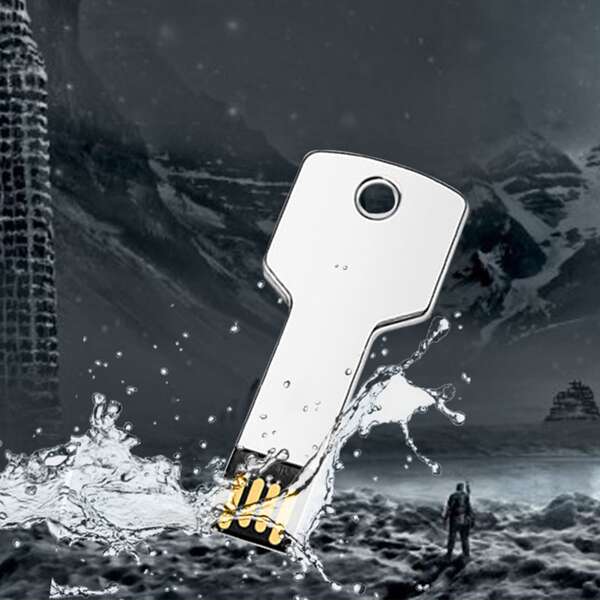 

USB в форме ключа, Серебряные