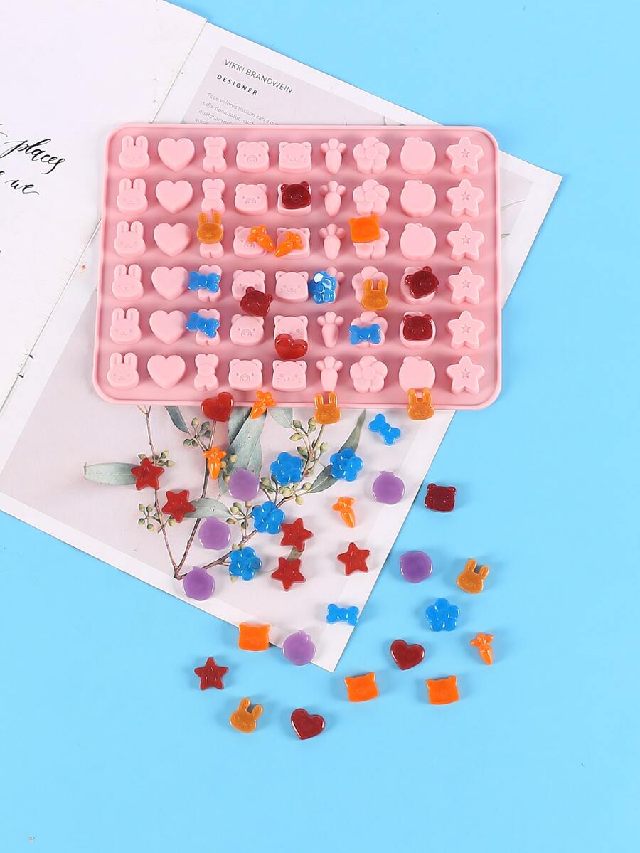 1入組DIY巧克力模具 - 粉色 - 查看 1