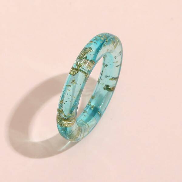 

1pc Resin Ring, Blue
