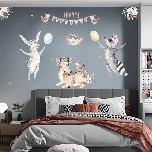 

Kids Cartoon Graphic Wall Sticker, Multicolor