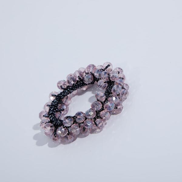 

Bead Decor Hair Tie, Pink
