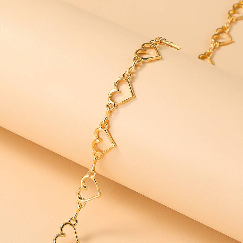 

Heart Liked Necklace, Gold