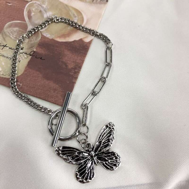 

Butterfly Charm Bracelet, Silver