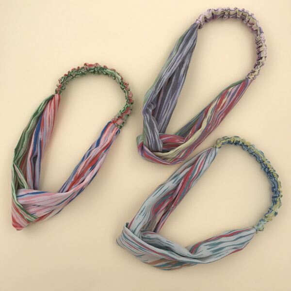 

3pcs Twist Hair Band, Multicolor