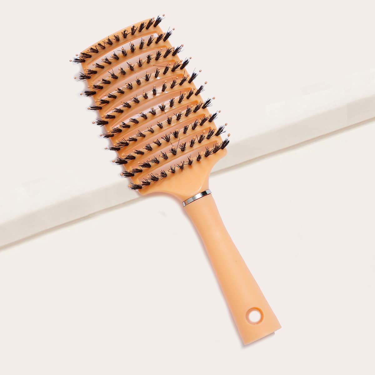 

1pc Hollow Out Hair Brush, Orange