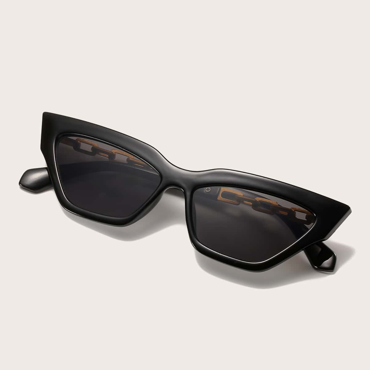 

1pair Simple Sunglasses, Black