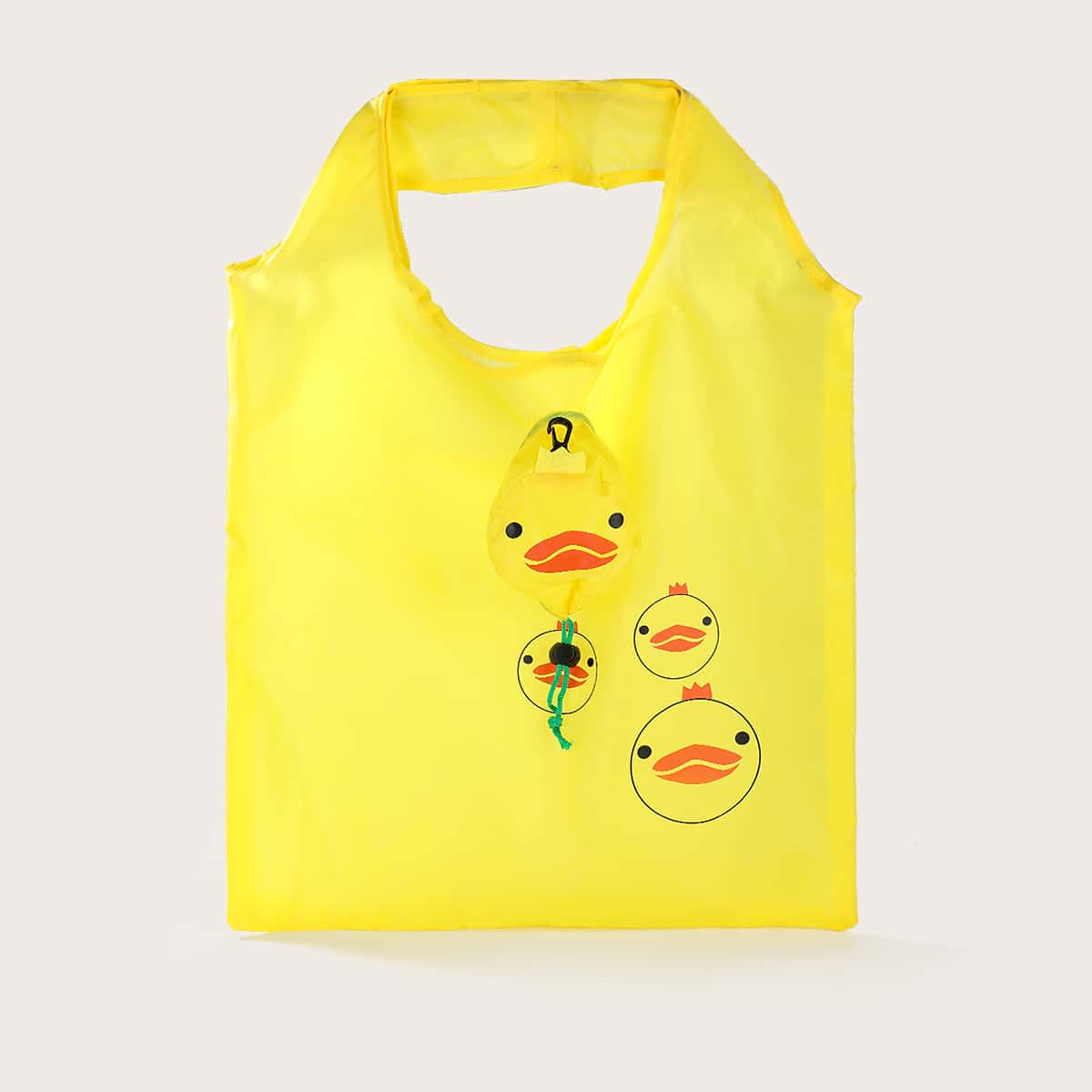 

Cartoon Graphic Shopper Bag, Yellow