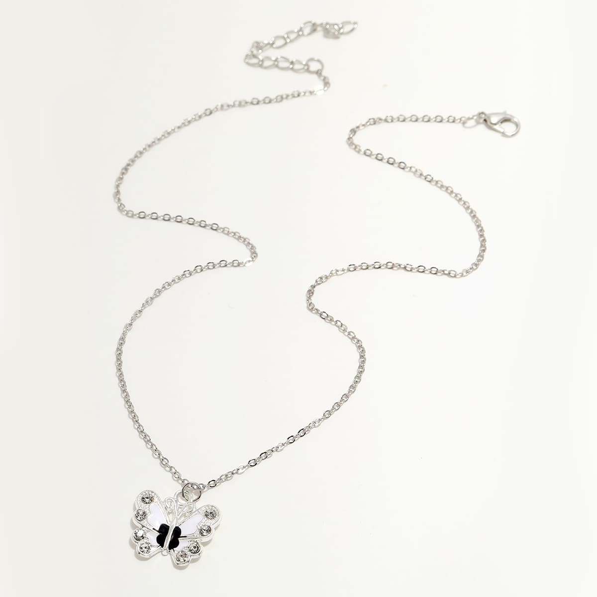 

Butterfly Charm Chain Necklace, Silver