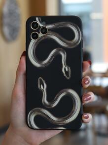 Capa de telefone com padrão de cobra - Multicolorido - Ver 1
