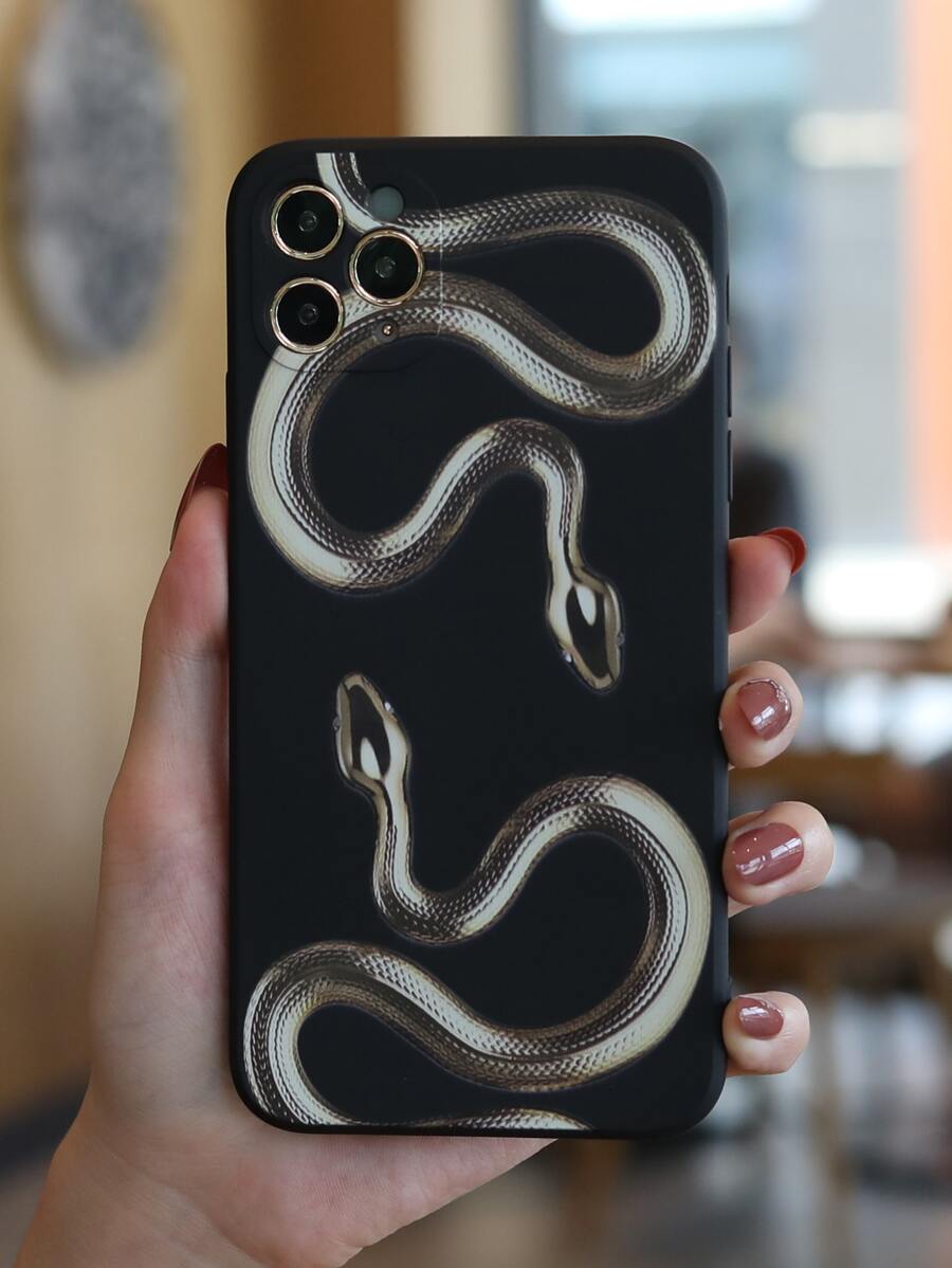 Capa de telefone com padrão de cobra - Multicolorido - Ver 1