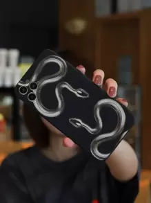 Capa de telefone com padrão de cobra - Multicolorido - Ver 2