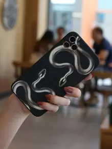 Capa de telefone com padrão de cobra - Multicolorido - Ver 3