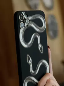 Capa de telefone com padrão de cobra - Multicolorido - Ver 6